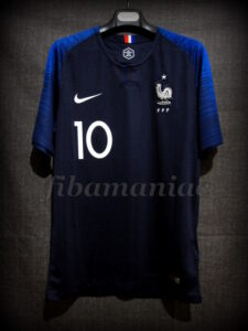 2018 World Cup Champions France Kylian Mbappé Jersey - Front