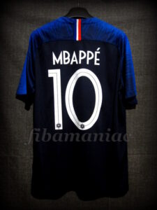 2018 World Cup Champions France Kylian Mbappé Jersey - Back