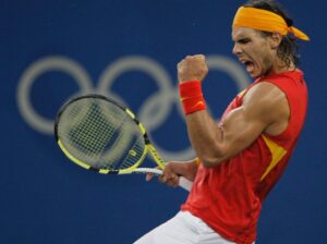 Rafa Nadal wearing the jersey during the 2008 Olympic Games