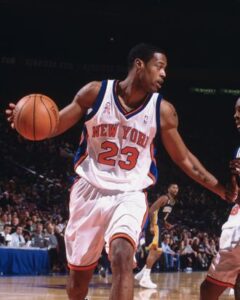 Marcus Camby wearing the shorts that season. The Knicks season was bad and New York traded him for Antonio McDyess