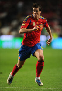 Fernando Torres wearing the jersey during an international friendly