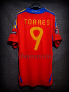 2012 Euro Qualifiers Spain Fernando Torres Jersey - Back