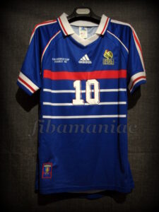 1998 World Cup Champions France Zinedine Zidane Jersey - Front