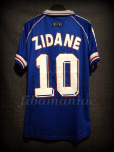 1998 World Cup Champions France Zinedine Zidane Jersey - Back