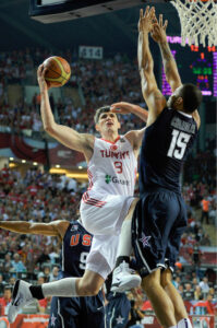 Ilyasova in action at the gold medal game